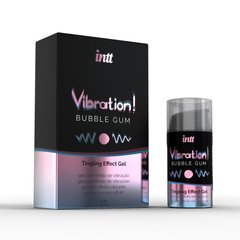 Рідкий вібратор Intt Vibration Bubble Gum (15 мл) (м'ята упаковка!!!) SO3348-R фото