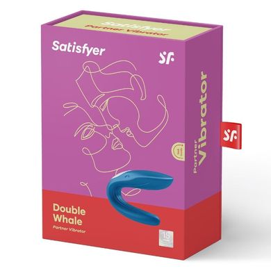 Вибратор для пар Satisfyer Double Whale с двумя моторчиками SO1643 фото