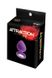 Анальна пробка з кристалом MAI Attraction Toys №47 Purple, довжина 7см, діаметр 2,8 см SO4625 фото 3