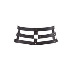 Портупея-пояс Bijoux Indiscrets MAZE - Wide Belt and Restraints Black, екошкіра SO2680 фото