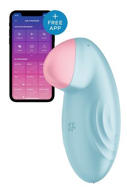 Смарт-вибратор для клитора Satisfyer Tropical Tip Light Blue SO7142 фото