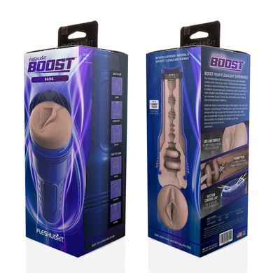 Мастурбатор-вагина Fleshlight Boost Bang, плавающие кольца Turbo Tech SO8155 фото