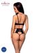 Комплект білизни Passion TASMINA SET L/XL black, ліф, високі трусики з корсетом ззаду SO8490 фото 2