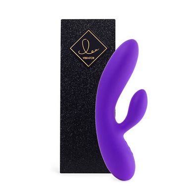 Гнучкий вібратор кролик з двома моторами FeelzToys Lea Rabbit Vibrator Medium Purple SO4431 фото