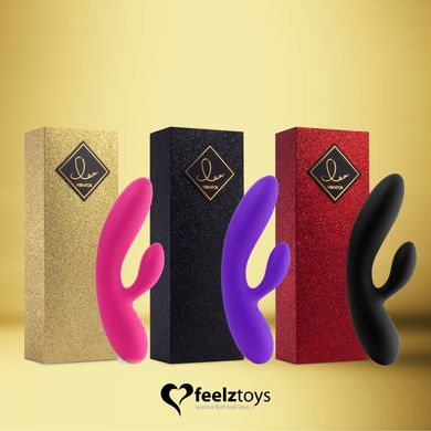 Гнучкий вібратор кролик з двома моторами FeelzToys Lea Rabbit Vibrator Medium Purple SO4431 фото