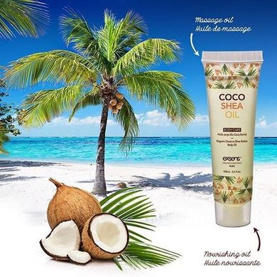 Органическое кокосовое масло карите (ши) для тела EXSENS Coco Shea Oil 100 мл, сертификат ECOCERT SO3332 фото