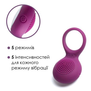 Ерекційне кільце з вібрацією Svakom Tyler Violet SO4834 фото