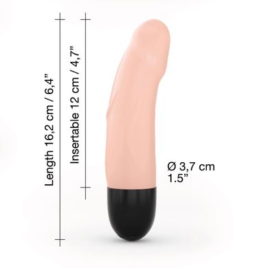 Вібратор Dorcel Real Vibration S Flesh 2.0, діаметр 3,7см, перезаряджається, для точки G SO7392 фото