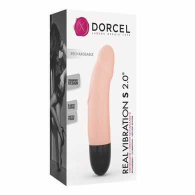 Вібратор Dorcel Real Vibration S Flesh 2.0, діаметр 3,7см, перезаряджається, для точки G SO7392 фото