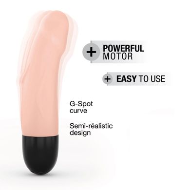 Вібратор Dorcel Real Vibration S Flesh 2.0, діаметр 3,7см, перезаряджається, для точки G SO7392 фото