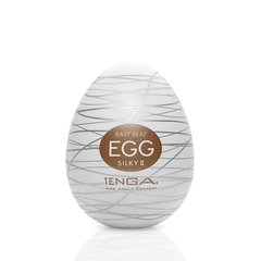 Мастурбатор-яйцо Tenga Egg Silky II с рельефом в виде паутины SO5492 фото