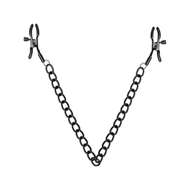 Затискачі для сосків Bedroom Fantasies Nipple Clamps with Chain - Black SO8817 фото