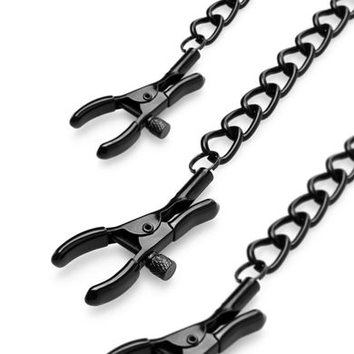 Затискачі для сосків та клітору Bedroom Fantasies Nipple & Clit l Clamps - Black SO8818 фото