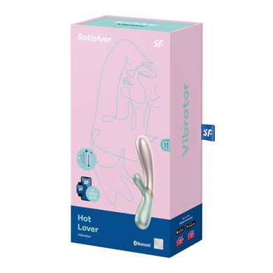 Смарт вібратор-кролик із підігрівом Satisfyer Hot Lover Green SO5542 фото