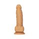 Фаллоимитатор ADDICTION Dual Density Silicone Dildo Caramel 8″, присоска, диаметр 4,3 см, вибропуля SO8243 фото 1